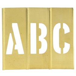 3" Letter/Number Brass Stencils