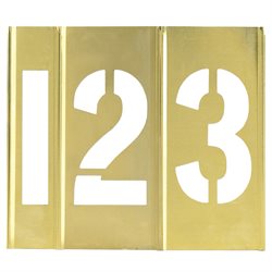 2" Number Only Brass Stencils