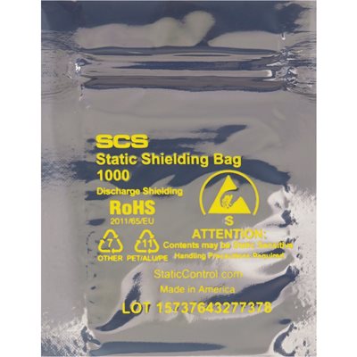 9 x 12" Reclosable Static Shielding Bags