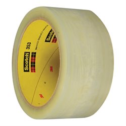 2" x 55 yds. Clear (6 Pack) 3M 353 Carton Sealing Tape