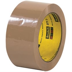 2" x 55 yds. Tan (6 Pack) 3M 371 Carton Sealing Tape