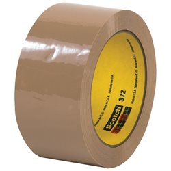 2" x 55 yds. Tan (6 Pack) 3M 372 Carton Sealing Tape