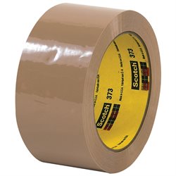 2" x 55 yds. Tan (6 Pack) 3M 373 Carton Sealing Tape