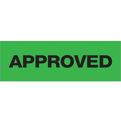2" x 55 yds. - "Approved" (18 Pack) Tape Logic® Pre-Printed Carton Sealing Tape