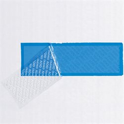 2" x 5 3/4" Blue Tape Logic® Security Strips on a Roll