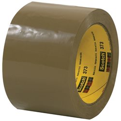 3" x 55 yds. Tan 3M 373 Carton Sealing Tape