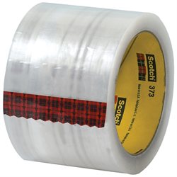 3" x 55 yds. Clear 3M 373 Carton Sealing Tape