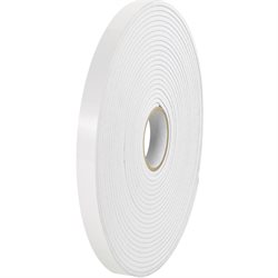 1" x 36 yds. (1/16" White) Tape Logic® Removable Double Sided Foam Tape