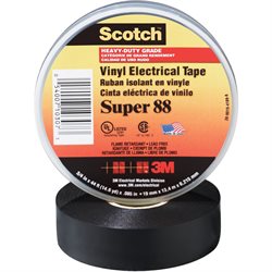 3/4" x 66' Black (10 Pack) 3M 88 Electrical Tape