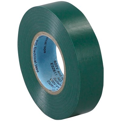 3/4" x 20 yds. Green (10 Pack) Electrical Tape