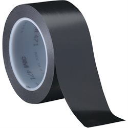 2" x 36 yds. (3 Pack) Black 3M 471 Vinyl Tape