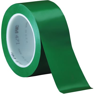 2" x 36 yds. Green (3 Pack) 3M 471 Vinyl Tape