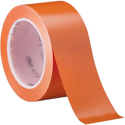 2" x 36 yds. Orange 3M 471 Vinyl Tape