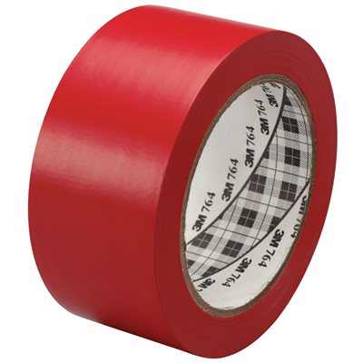 2" x 36 yds. Red (6 Pack) 3M 764 Vinyl Tape