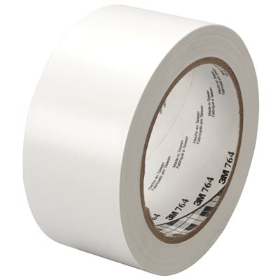 2" x 36 yds. White (6 Pack) 3M 764 Vinyl Tape