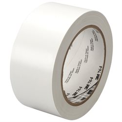 2" x 36 yds. White 3M 764 Vinyl Tape