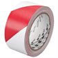 2" x 36 yds. Red/White 3M 767 Striped Vinyl Tape