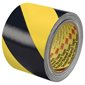 3" x 36 yds. Black/Yellow 3M 5702 Striped Vinyl Tape