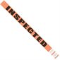 3/4 x 10" Orange "Inspected" Tyvek® Wristbands