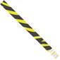 3/4 x 10" Yellow Zebra Stripe Tyvek® Wristbands