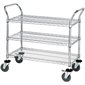 48 x 18 x 38" - 3 Shelf Heavy-Duty Wire Cart